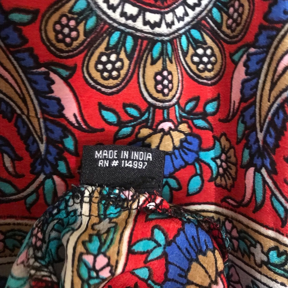 Anthropologie Tolani Boheme Silk Print Dress - Picture 5 of 7